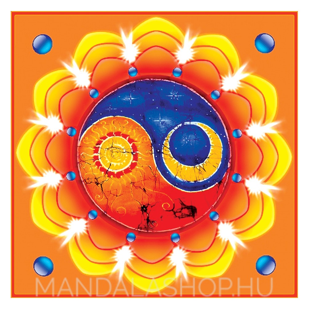 Nap-Hold - Összetartozás mandala - matrica (öntapadós, 18x18cm) -  MandalaShop